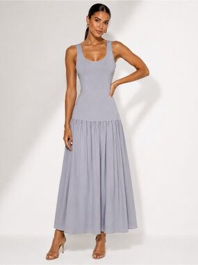 HOUSE OF HARLOW 1960 Mixed Media Maxi Dress